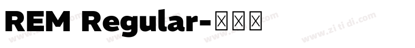 REM Regular字体转换